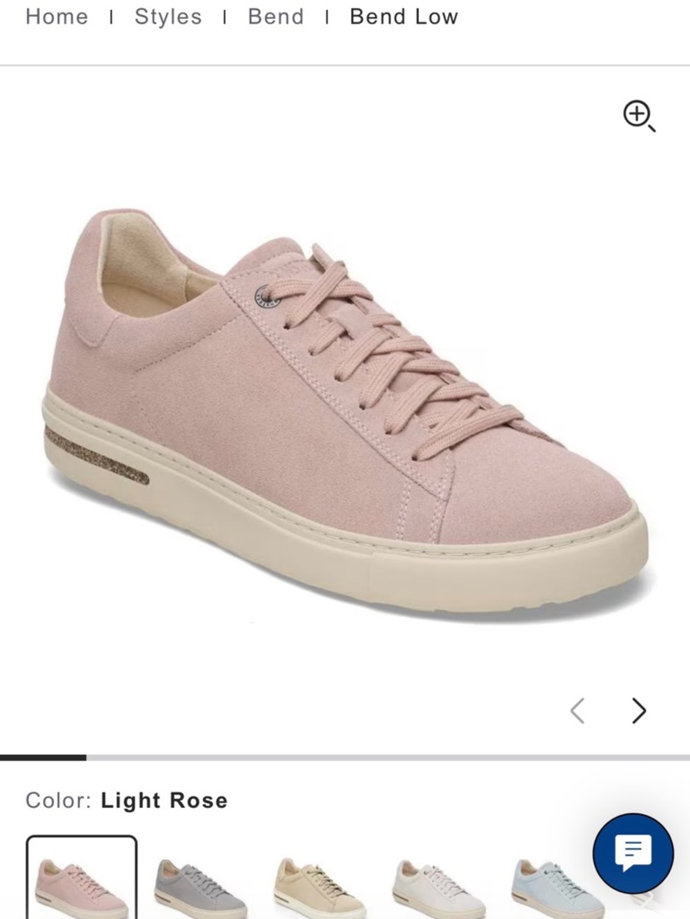 Birkenstock Bend Low Light Rose Suede WORN ONCE size 10-10.5 women wide